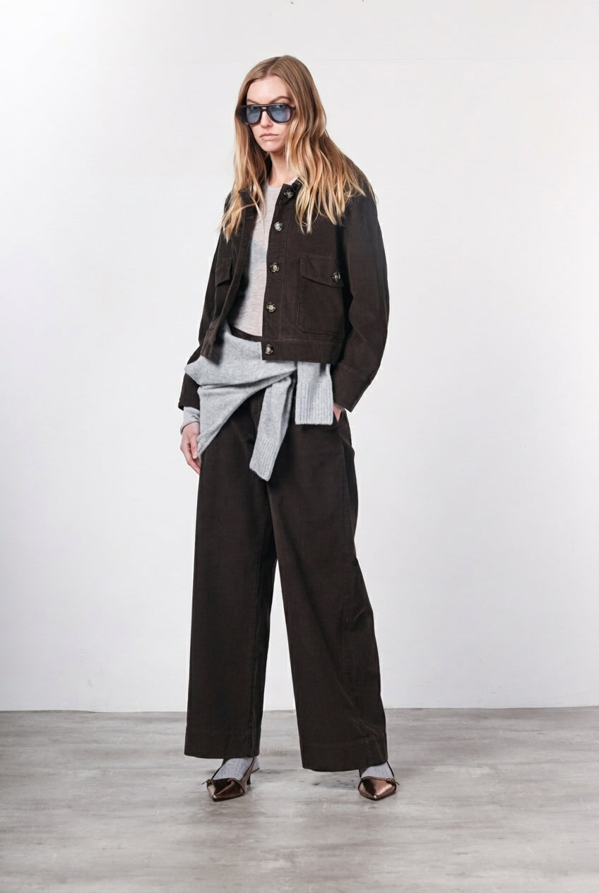 Odette women’s jacket in 500-wale velvet