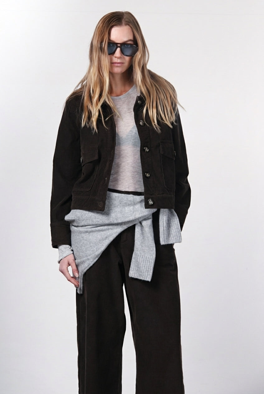 Odette women’s jacket in 500-wale velvet