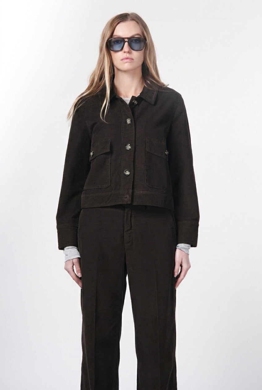 Odette women’s jacket in 500-wale velvet