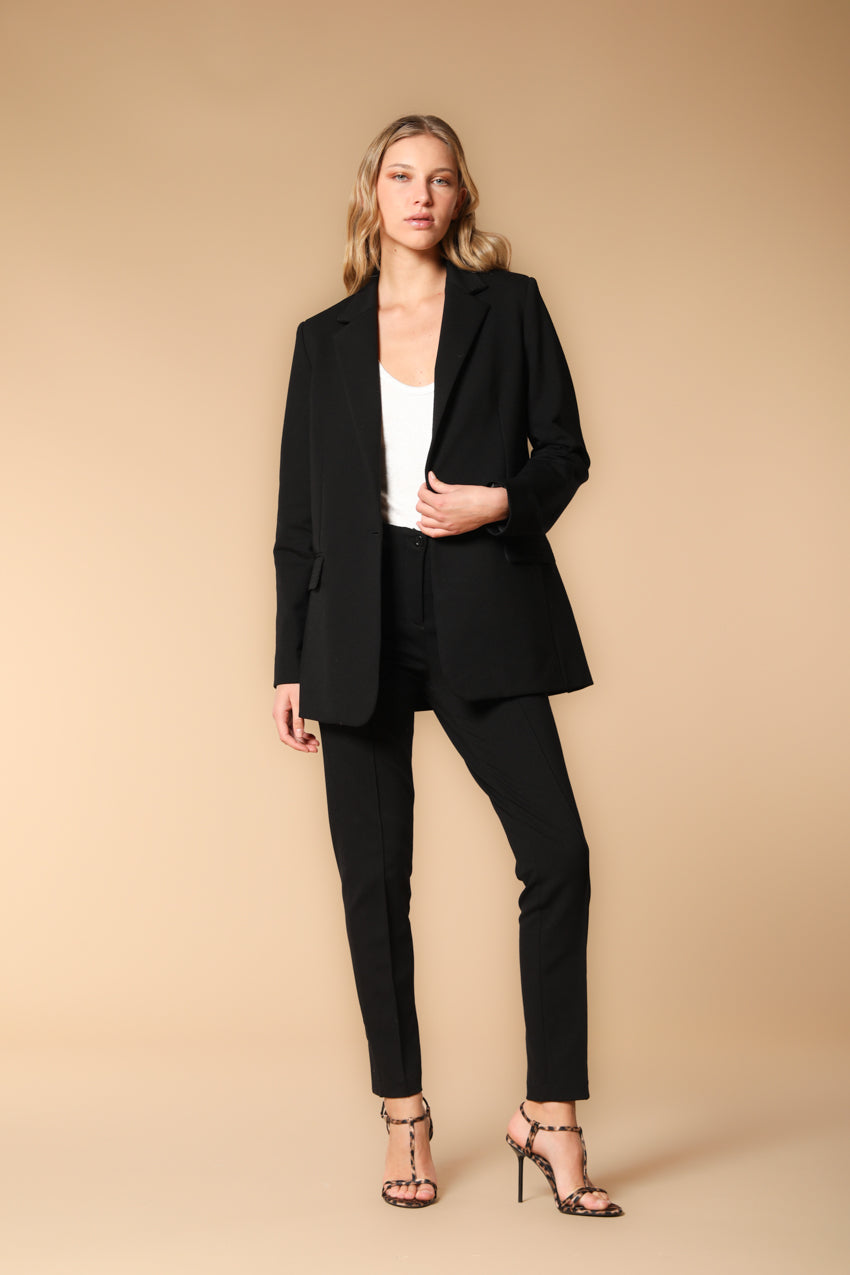 Irene blazer largo de mujer en jersey