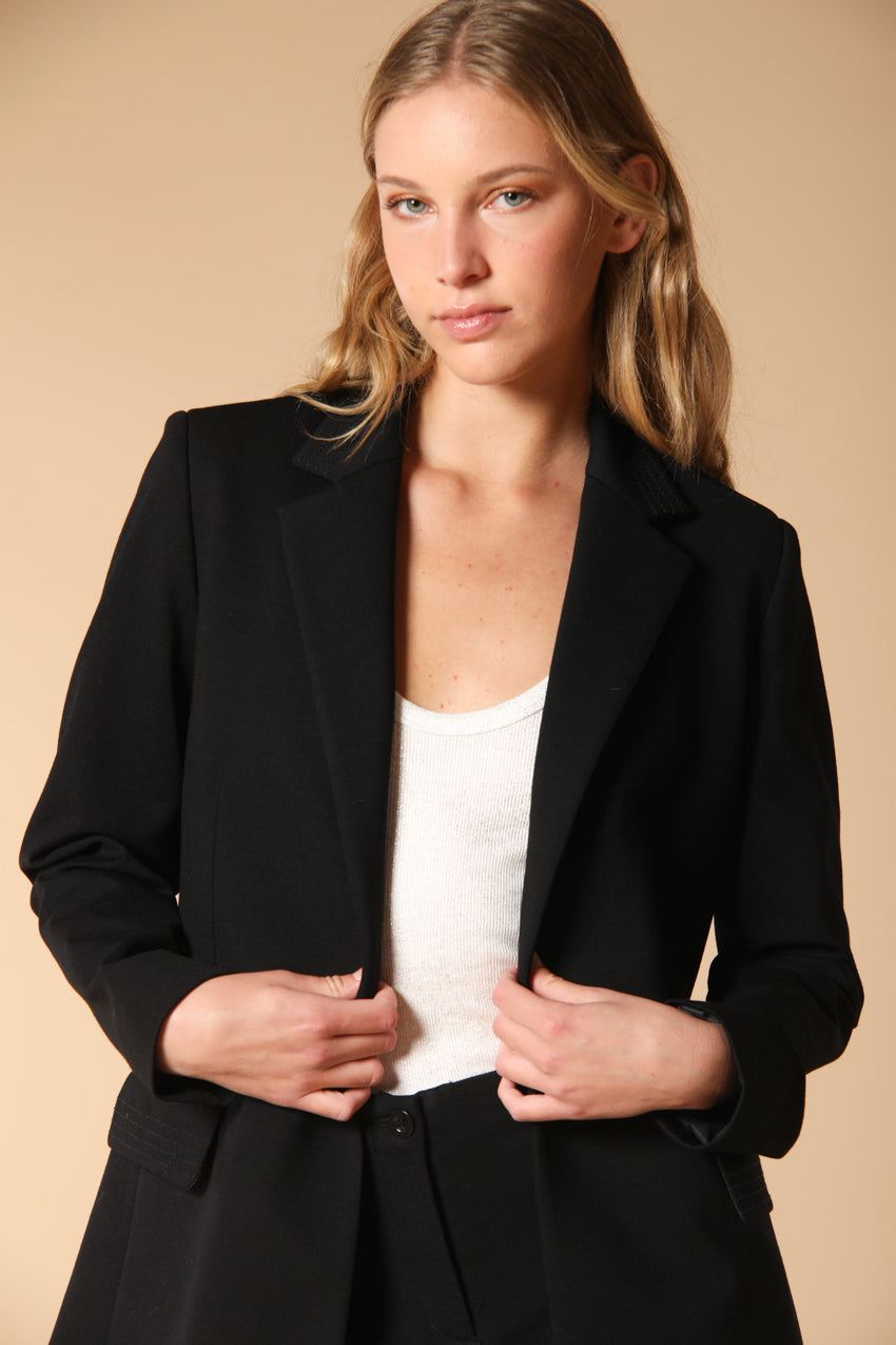 Irene blazer largo de mujer en jersey