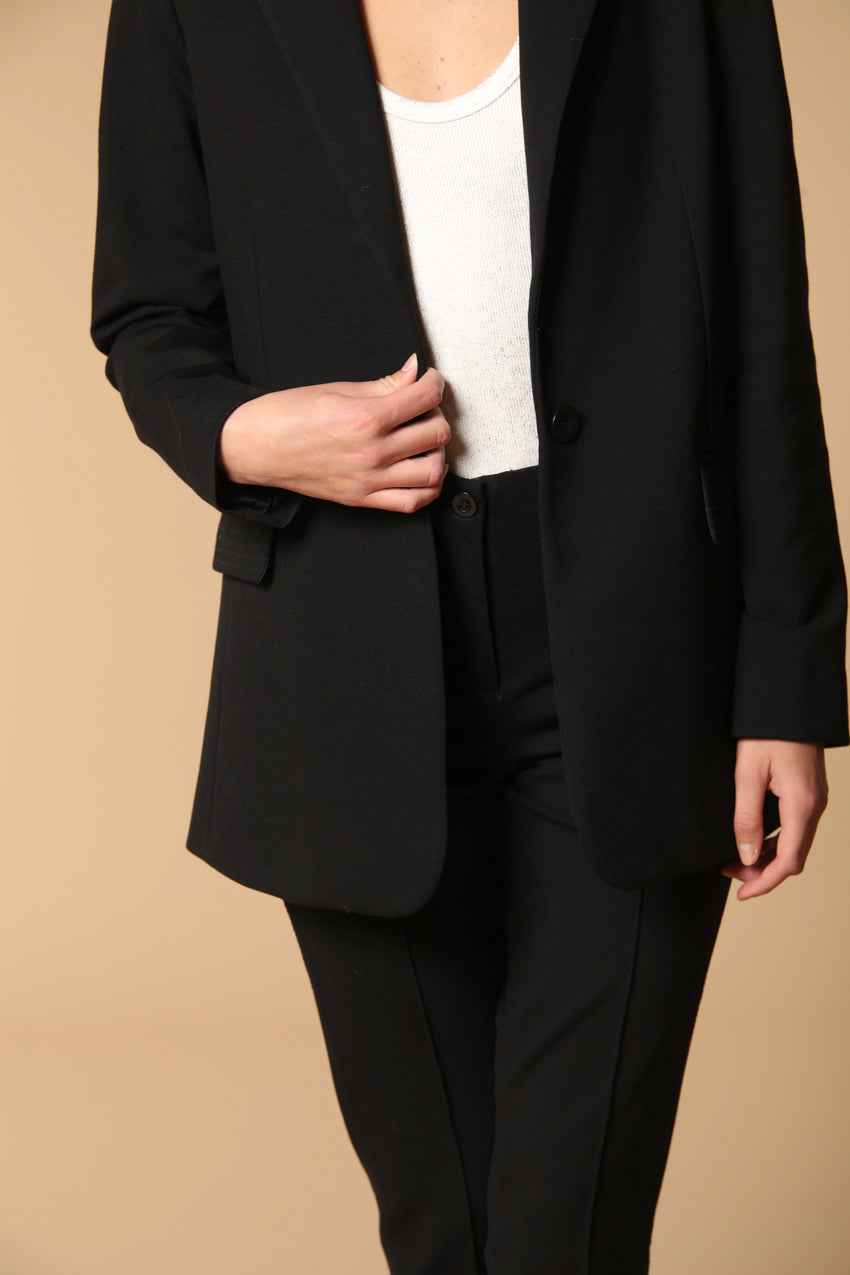 Irene blazer largo de mujer en jersey