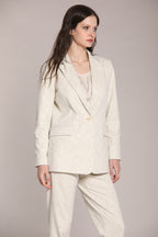 Foto 1 Irene blazer donna lungo in jersey lurex