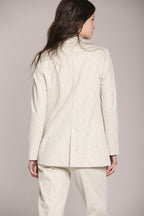 Foto 5 Irene blazer donna lungo in jersey lurex