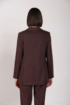 Irene Blazer Damen aus Leinen Viskose Mischgewebe Canvas