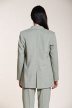 Irene women's blazer in linen and viscose blend canvas