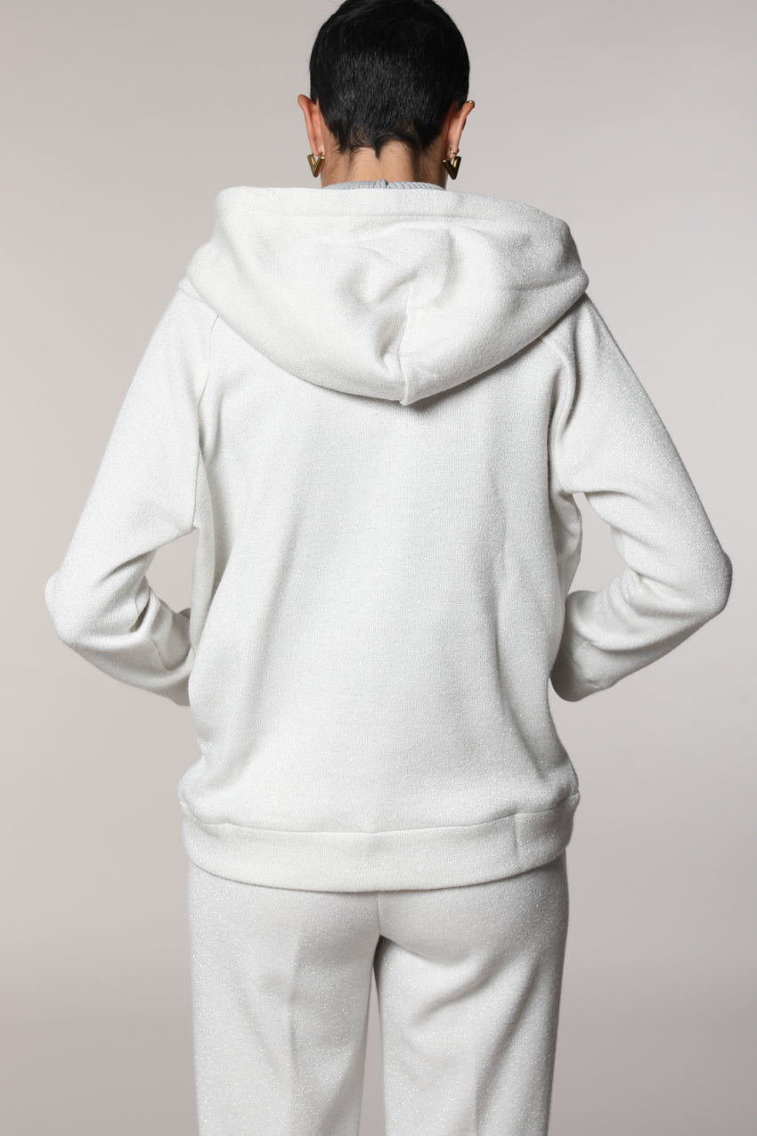 Hoodie sweat à capuche femme en jersey avec lurex