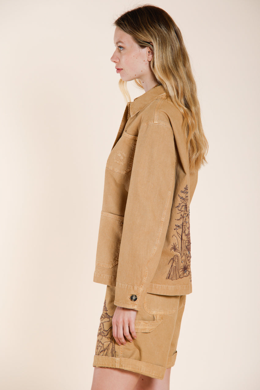 Irma Pockets chaqueta mujer en panamá flameado