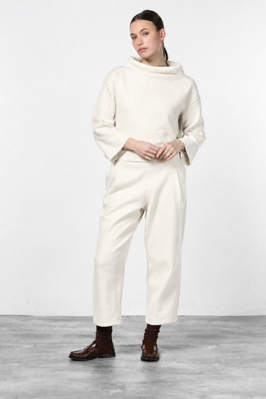 Nathi sweat femme en drap de laine