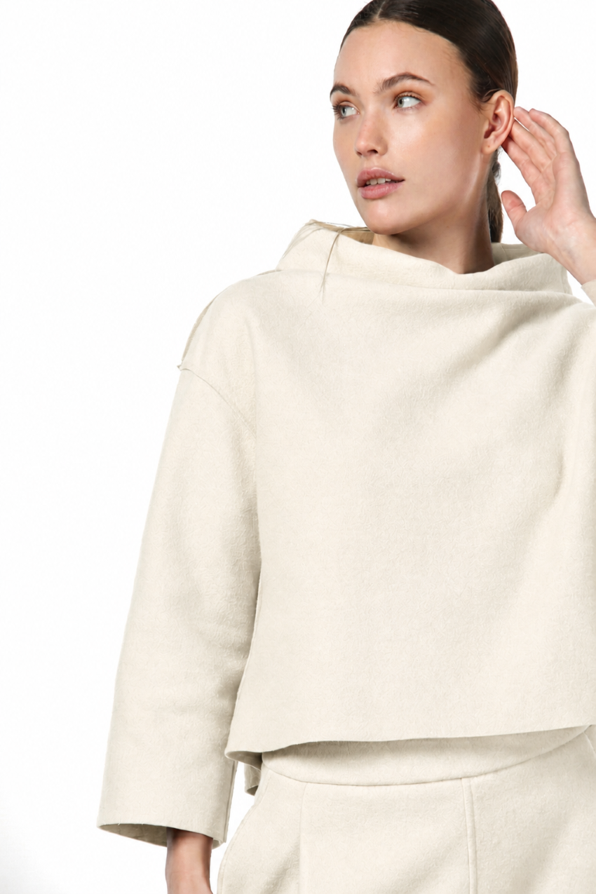 Nathi sweat femme en drap de laine