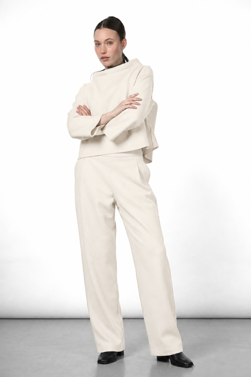 Nathi sweat femme en drap de laine
