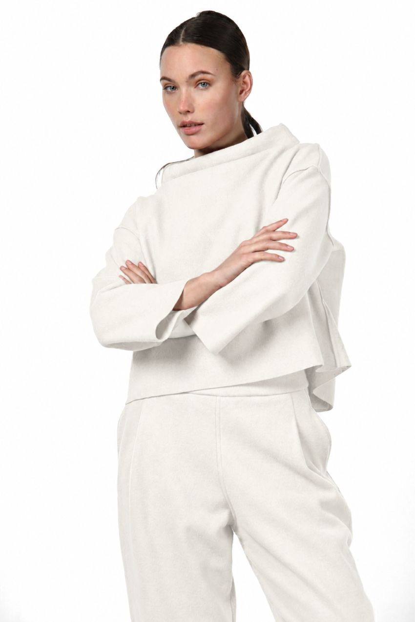 Nathi sweat femme en drap de laine