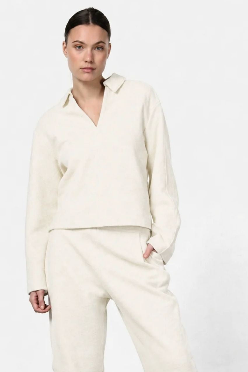 Simon sweat femme en drap de laine