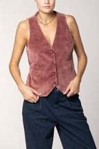 Ellen women’s gilet in wide-wale corduroy