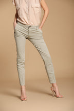 Jaqueline Archivio Pantalon Chino Femme en Gabardine slim fit