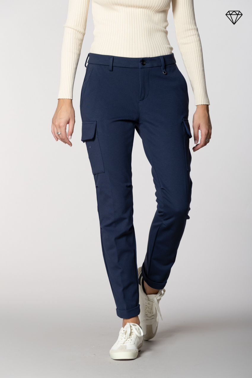 Chile City pantalon cargo femme en jersey technique slim fit ①