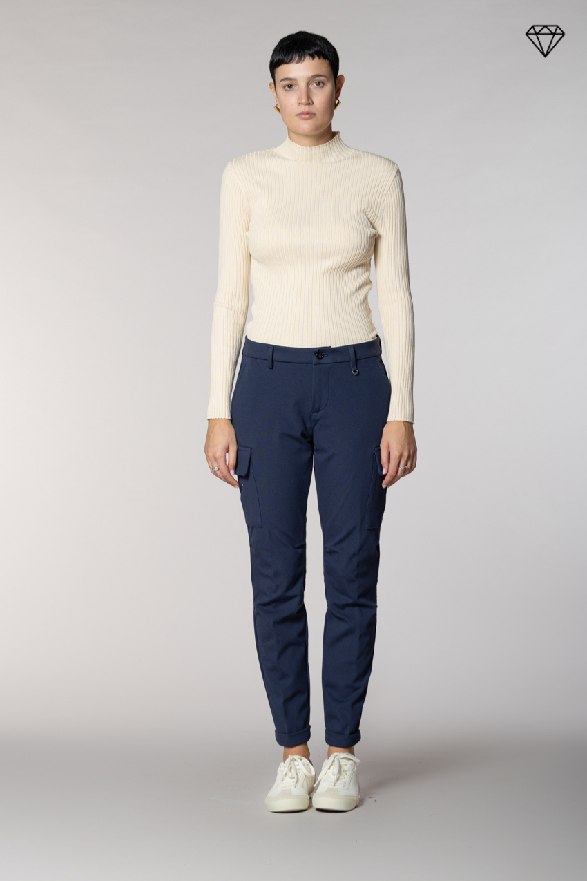 Chile City pantalon cargo femme en jersey technique slim fit ①