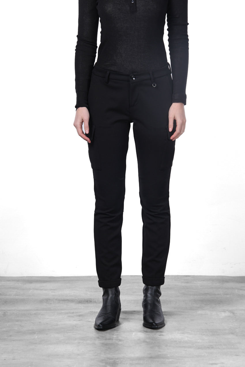 Chile City pantalone cargo donna in jersey tecnico slim fit