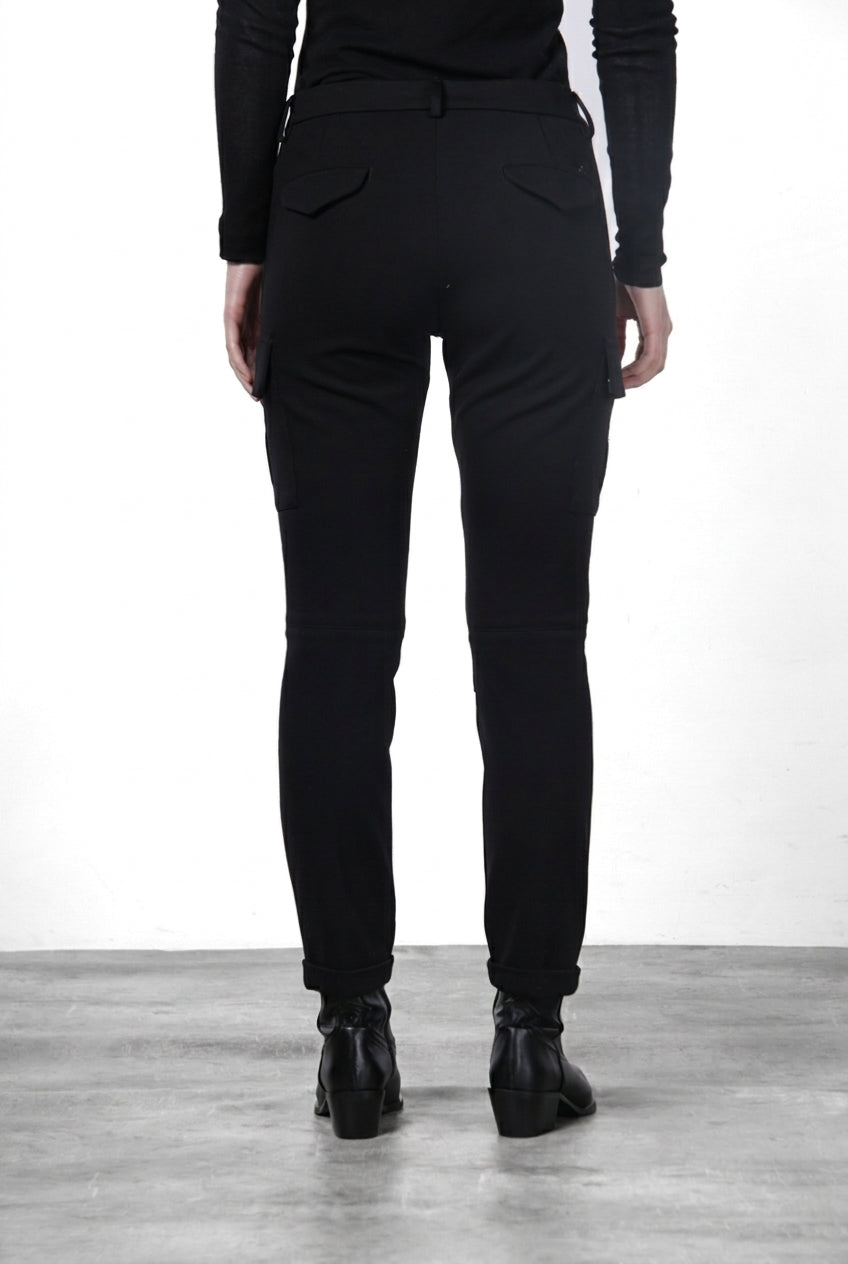 Chile City pantalone cargo donna in jersey tecnico slim fit