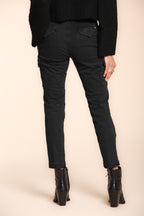 Chile City pantalone cargo donna in raso slim fit