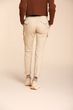 Chile City pantalone cargo donna in raso slim fit