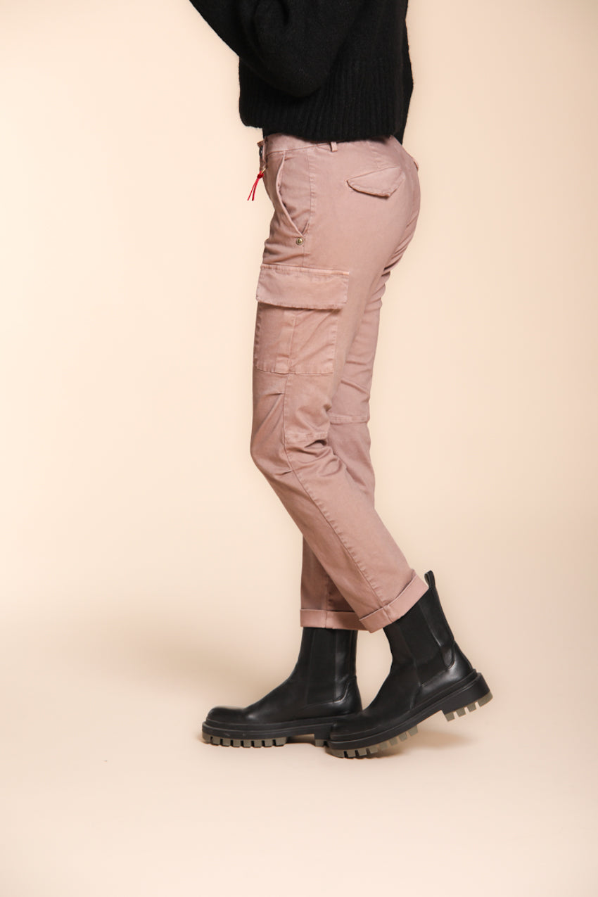 Chile City Damen-Cargohose aus Satin Slim Fit