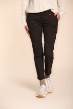 Chile City pantalone cargo donna in raso slim fit