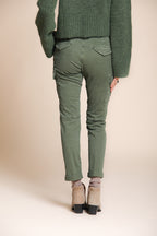 Chile City pantalon cargo femme en satin slim fit