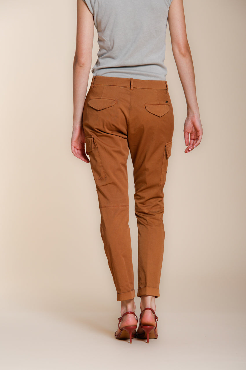 Chile City Hose Cargo Damen aus Stretch-Gabardine slim fit