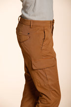 Chile City pantalon cargo femme en gabardine stretch slim fit