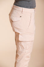 Chile City pantalón cargo mujer en gabardina stretch slim fit