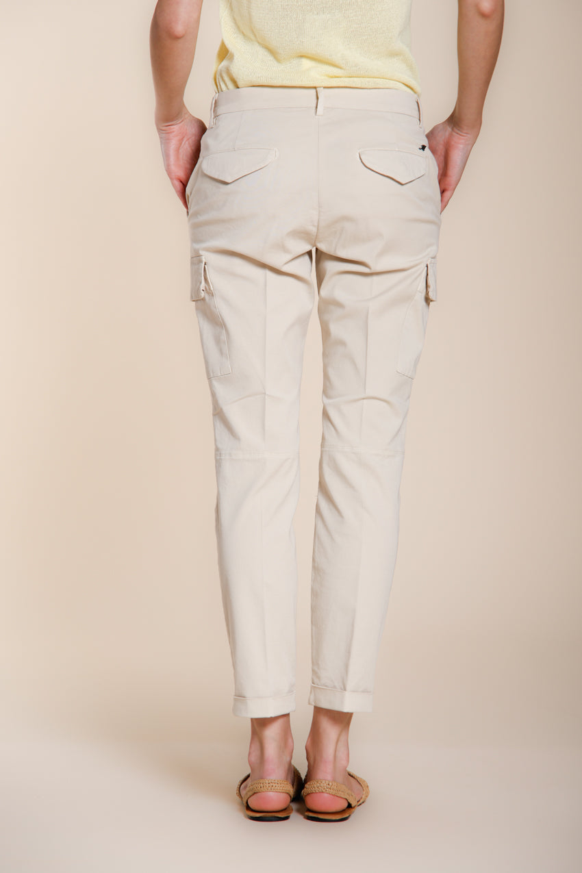 Chile City women's cargo pants in stretch gabardine slim fit