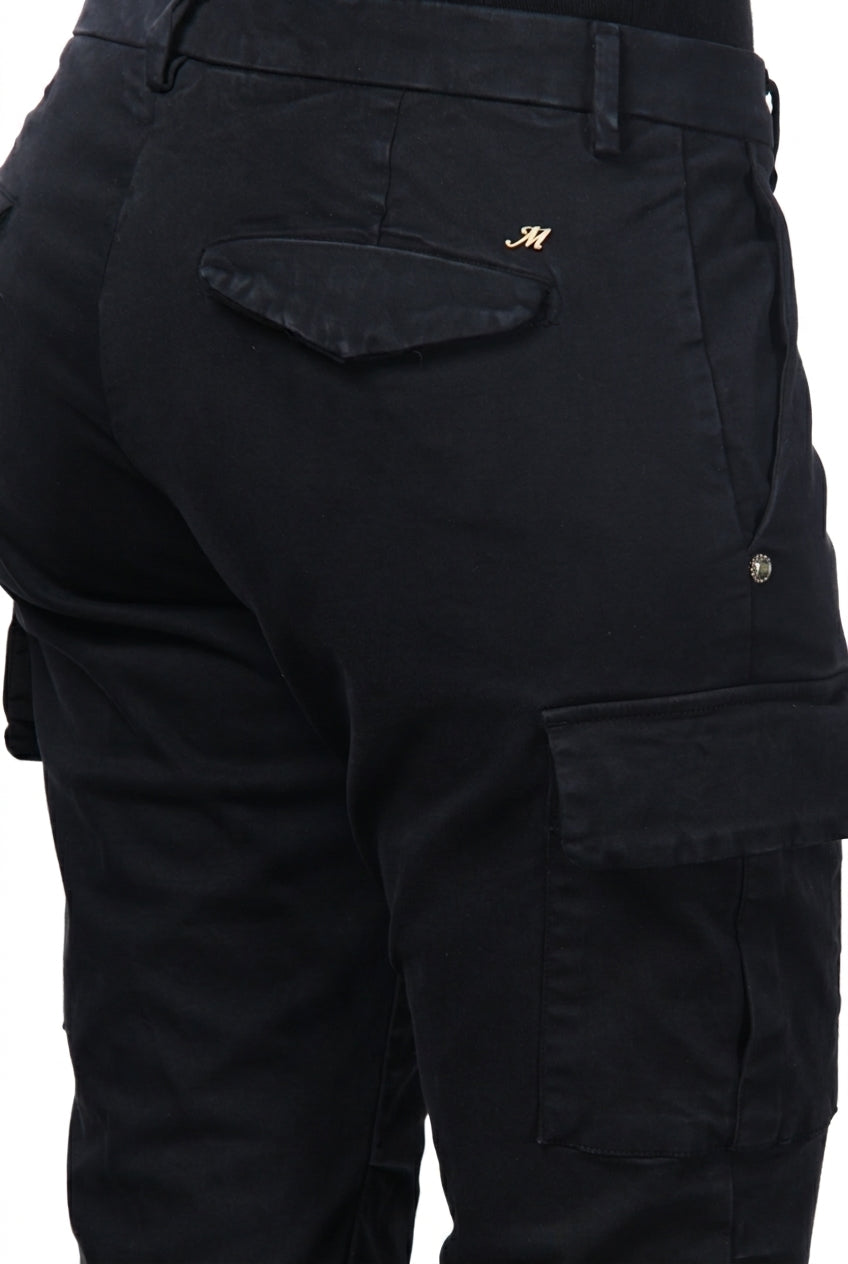 Chile City pantalone cargo donna in raso slim fit