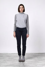 Chile City pantalón cargo de mujer en raso slim fit