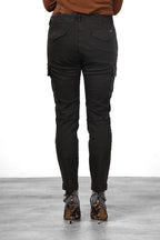 Chile City Damen-Cargohose aus Satin mit slim fit