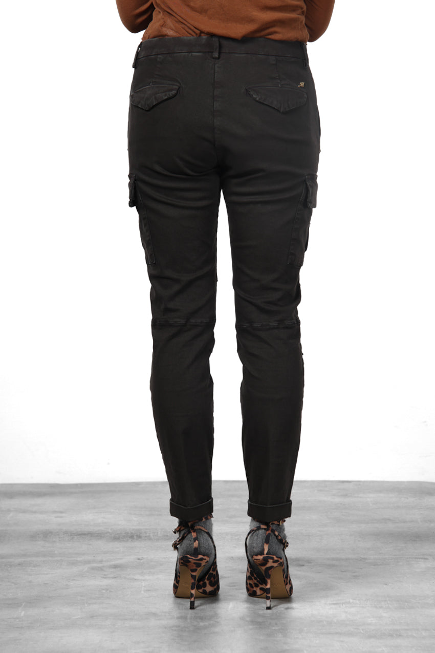 Chile City pantalón cargo de mujer en raso slim fit