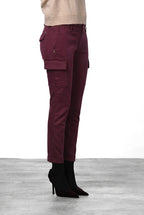 Chile City Damen-Cargohose aus Satin mit slim fit