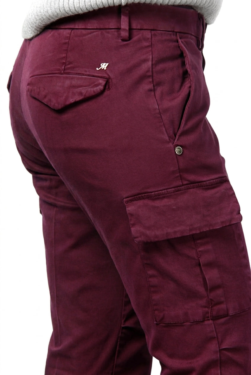 Chile City pantalón cargo de mujer en raso slim fit