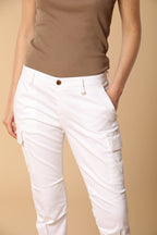 Chile City women's cargo pants in gabardine slim fit