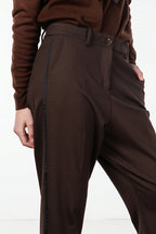New York O Shape pantalon chino femme en jersey technique carrot fit