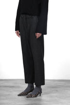 New York O Shape pantalon chino femme en jersey flanelle carrot fit