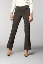 Milano Flare pantalon chino femme en satin slim fit