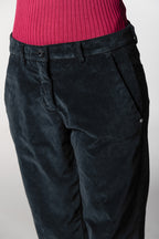 New York Carrot Damen-Chinohose aus Samt carrot fit