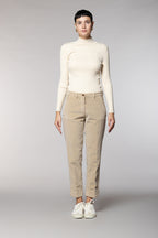 New York Carrot Damen-Chinohose aus Samt carrot fit