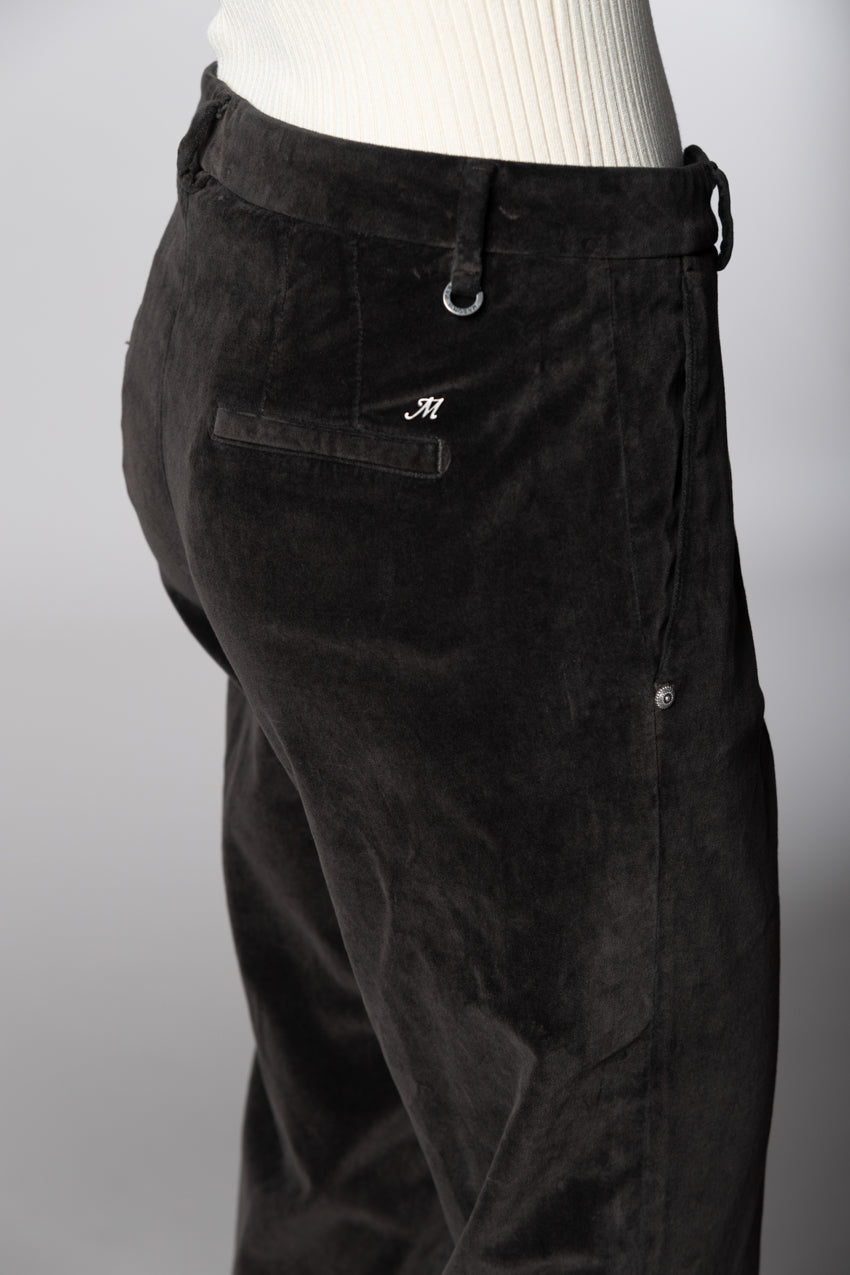 New York Carrot pantalón chino mujer en terciopelo carrot fit