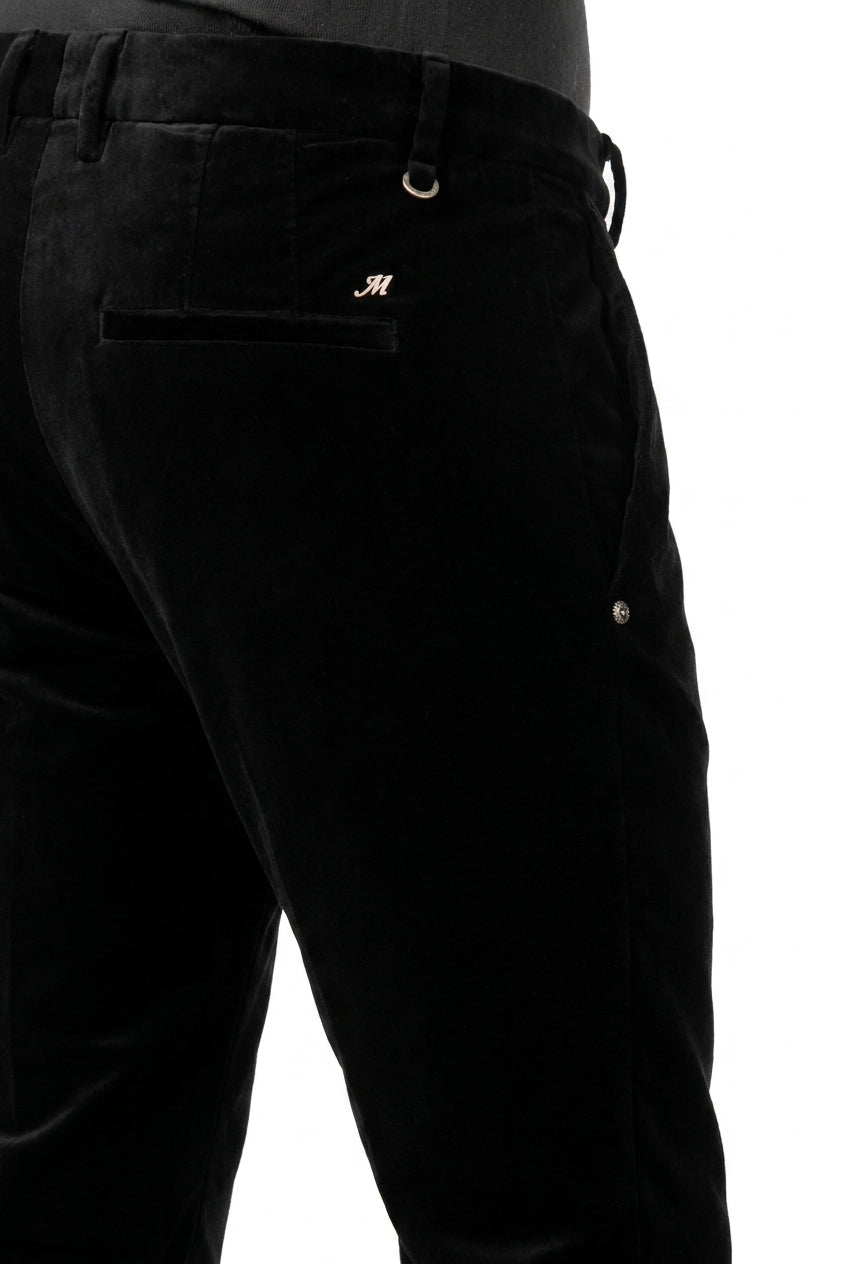 New York Carrot pantalone chino donna in velluto liscio carrot fit ①