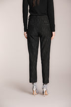 Foto 5 New York Carrot pantalone chino donna in jersey gessato carrot fit