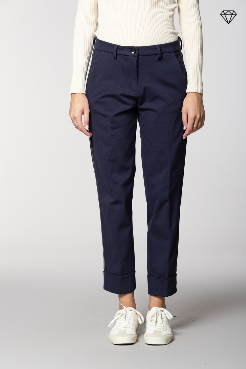 New York Carrot Damen-Chinohose aus technischem Jersey carrot fit ①