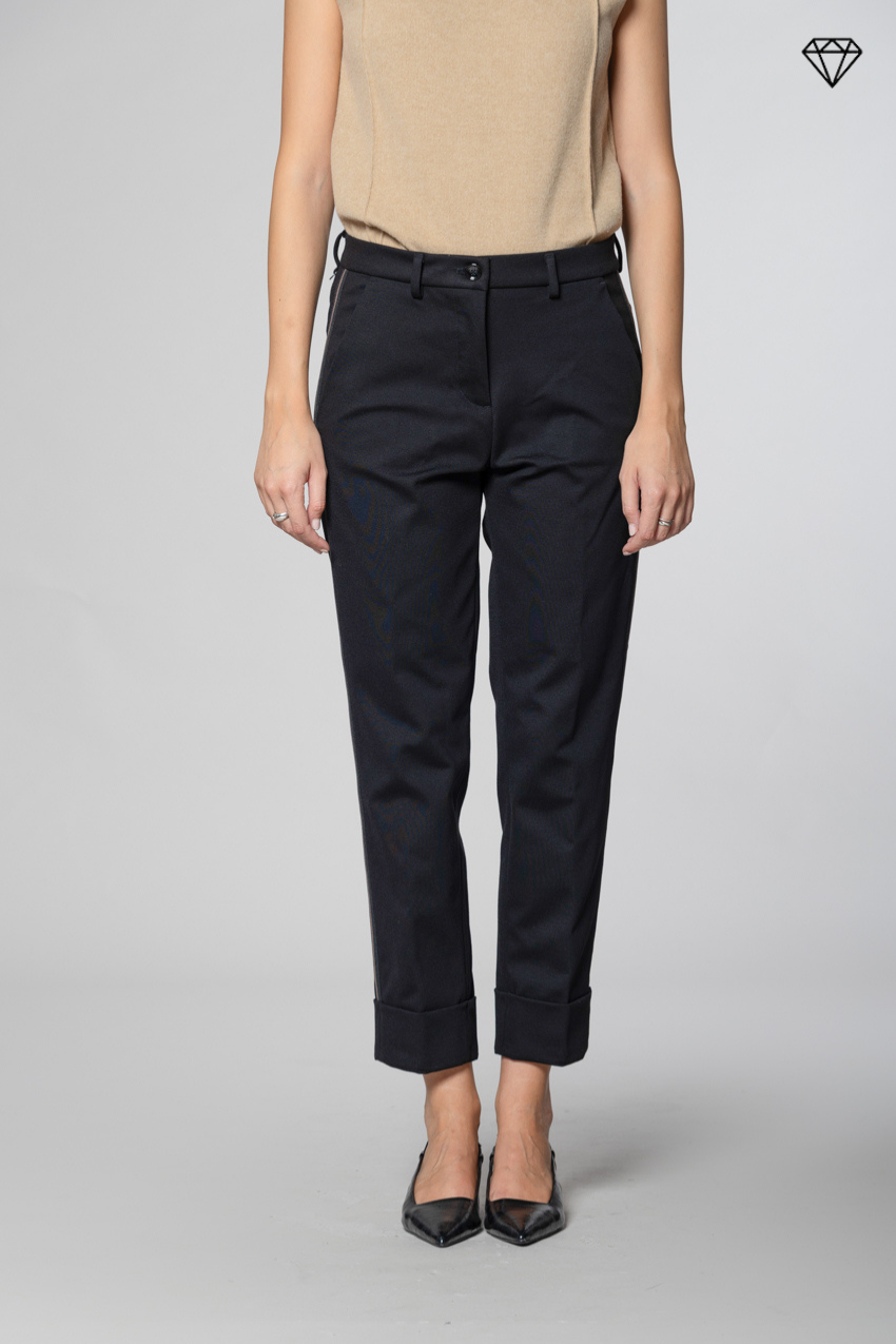 New York Carrot pantalone chino donna in jersey tecnico carrot fit ①