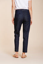 New York Carrot pantalone chino donna in denim carrot fit